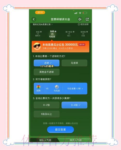 世界杯竞猜热门平台玩法全解析